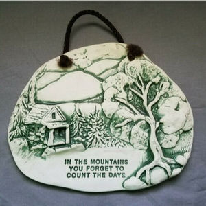 Smokey Mountain Pottery Wall Hanging Plaque